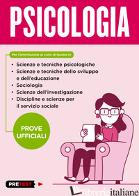 PSICOLOGIA. PROVE UFFICIALI - AA.VV.