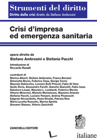 CRISI D'IMPRESA ED EMERGENZA SANITARIA - AMBROSINI STEFANO; PACCHI STEFANIA