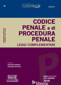 CODICE PENALE E DI PROCEDURA PENALE. LEGGI COMPLEMENTARI. CON CONTENUTO DIGITALE - MARINO R. (CUR.); PETRUCCI R. (CUR.)