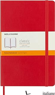 NOTEBOOK. LARGE, RULED, SOFT COVER, SCARLET RED - AA.VV.