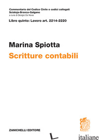 ART. 2214-2220. SCRITTURE CONTABILI - SPIOTTA MARINA
