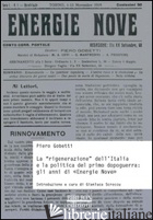 «RIGENERAZIONE» DELL'ITALIA E LA POLITICA DEL PRIMO DOPOGUERRA. GLI ANNI DI «ENE - GOBETTI PIERO; SCROCCU G. (CUR.)
