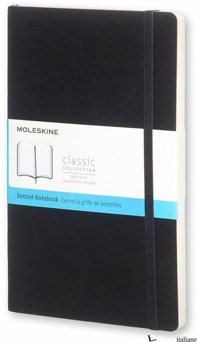 NOTEBOOK. LARGE, DOTTED, SOFT COVER, BLACK - AA VV