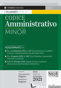CODICE AMMINISTRATIVO MINOR - PAGANO A. (CUR.); PAGANO D. (CUR.)