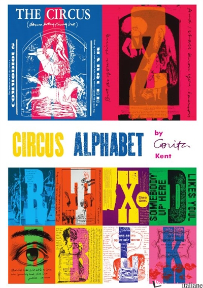 CORITA KENT CIRCUS ALPHABET DESIGN BOXED NOTECARDS - BY (ARTIST) CORITA KENT