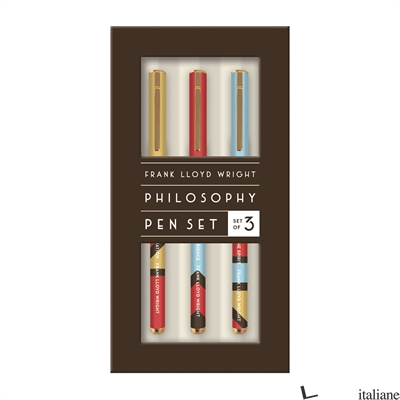 Frank Lloyd Wright Philosophy Everyday Pen Set - Galison, by (artist) Frank Lloyd Wright