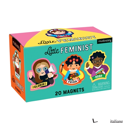 Little Feminist Wooded Magnetic Shapes - Mudpuppy, illustrated by Lydia Ortiz
