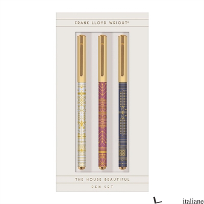 Frank Lloyd Wright The House Beautiful Everyday Pen Set - Galison, by (artist) Frank Lloyd Wright