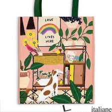 Love Lives Here Reusable Tote - Galison, by (artist) Anne Bentley