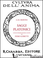 SAGGI PLATONICI - BERTINI GIOVANNI M.