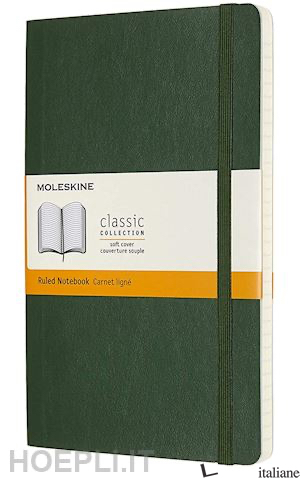 NOTEBOOK, LARGE, RULED, SOFT COVER, MYRTLE GREEN - 