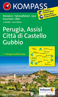 CARTA ESCURSIONISTICA N. 2464. PERUGIA, ASSISI, CITTA' DI CASTELLO, GUBBIO 1:50. - AAVV