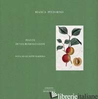 PIANTE DI VIA ROMOLO GESSI - PITZORNO BIANCA; BARBERA G. (CUR.)