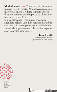 MODI DI MORIRE - HEATH IONA; NADOTTI M. (CUR.)