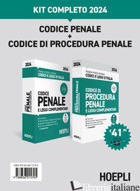 CODICE PENALE+CODICE DI PROCEDURA PENALE. KIT COMPLETO 2024. CON ESPANSIONE ONLI - 