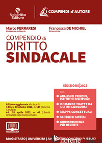 COMPENDIO DI DIRITTO SINDACALE. CON ESPANSIONE ONLINE - FERRARESI MARCO; DE MICHIEL FRANCESCA