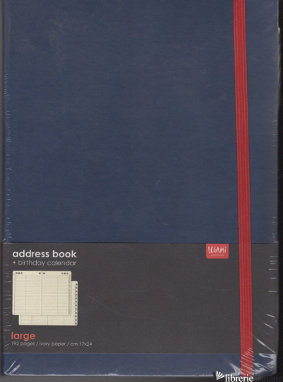 ADDRESS BOOK LARGE - 001 - AAVV
