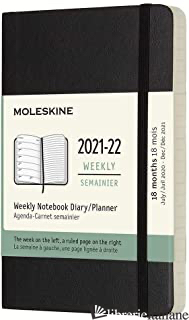 18 MONTHS, WEEKLY NOTEBOOK. POCKET, SOFT COVER, BLACK - 
