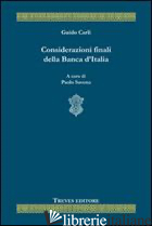 CONSIDERAZIONI FINALI DELLA BANCA D'ITALIA - CARLI GUIDO; SAVONA P. (CUR.)