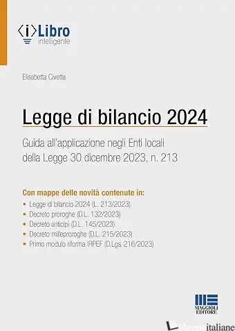 LEGGE DI BILANCIO 2024 - CIVETTA ELISABETTA 