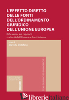 EFFETTO DIRETTO DELLE FONTI DELL'ORDINAMENTO GIURIDICO DELL'UNIONE EUROPEA. RIFL - DISTEFANO M. (CUR.)