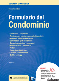 FORMULARIO DEL CONDOMINIO - PALOMBELLA DONATO