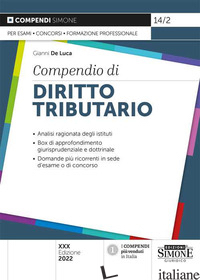 COMPENDIO DI DIRITTO TRIBUTARIO - DE LUCA GIANNI