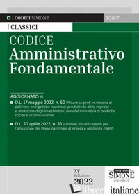 CODICE AMMINISTRATIVO FONDAMENTALE - 506/7