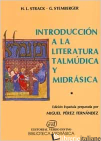 INTRODUCCION A LA LITERATURA TALMUDICA Y MIDRASICA - STEMBERGER GUNTER