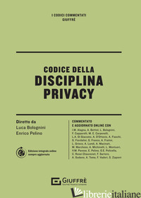 CODICE DELLA DISCIPLINA PRIVACY - 