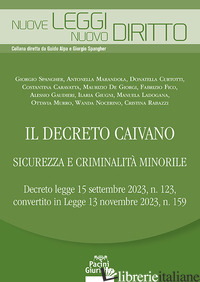 DECRETO CAIVANO. SICUREZZA E CRIMINALITA' MINORILE (IL) - AA.VV.