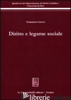 DIRITTO E LEGAME SOCIALE - GRECO TOMMASO