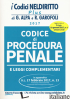 CODICE DI PROCEDURA PENALE E LEGGI COMPLEMENTARI - ALUISI C. (CUR.)
