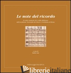 NOTE DEL RICORDO. IL CODICE MUSICALE M13 DELLA BIBLIOTECA DELL'ACCADEMIA NAZIONA - SALA E. (CUR.)