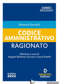 CODICE AMMINISTRATIVO RAGIONATO - GAROFOLI ROBERTO