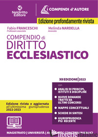 COMPENDIO DI DIRITTO ECCLESIASTICO. CON ESPANSIONE ONLINE - FRANCESCHI FABIO; NARDELLA MELINDA