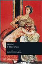 TRISTEZZE - OVIDIO P. NASONE