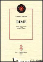 RIME - CERESARA PARIDE; COMBONI A. (CUR.)
