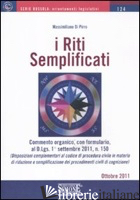 RITI SEMPLIFICATI (I) - DI PIRRO MASSIMILIANO