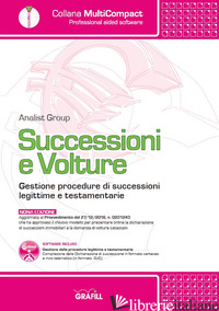 SUCCESSIONI E VOLTURE. GESTIONE PROCEDURE DI SUCCESSIONI LEGITTIME E TESTAMENTAR - ANALIST GROUP (CUR.)