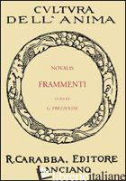 FRAMMENTI - NOVALIS