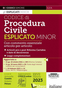 CODICE DI PROCEDURA CIVILE ESPLICATO. EDIZ. MINOR. CON QR-CODE - COMITE A. (CUR.); PELUSO R. (CUR.)