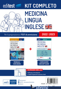 KIT COMPLETO EDITEST. MEDICINA IN LINGUA INGLESE. TEORIA & TEST-2000 QUIZ. PROVE - 