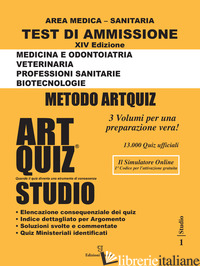 ARTQUIZ STUDIO. TEST DI AMMISSIONE A: MEDICINA, ODONTOIATRIA, VETERINARIA, PROFE - GIURLEO A. (CUR.)
