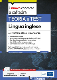 LINGUA INGLESE PER TUTTE LE CLASSI DI CONCORSO. TEORIA E TEST. CON ESPANSIONE ON - ROVITO R. (CUR.)