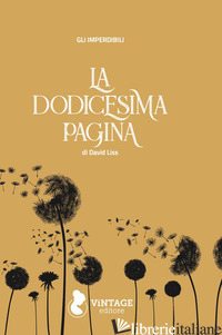 DODICESIMA PAGINA (LA) - LISS DAVID