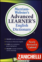 ADVANCED LEARNER'S ENGLISH DICTIONARY - MERRAIM WEBSTER'S