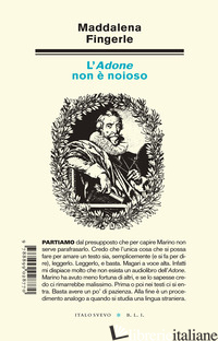 ADONE NON E' NOIOSO (L') - FINGERLE MADDALENA