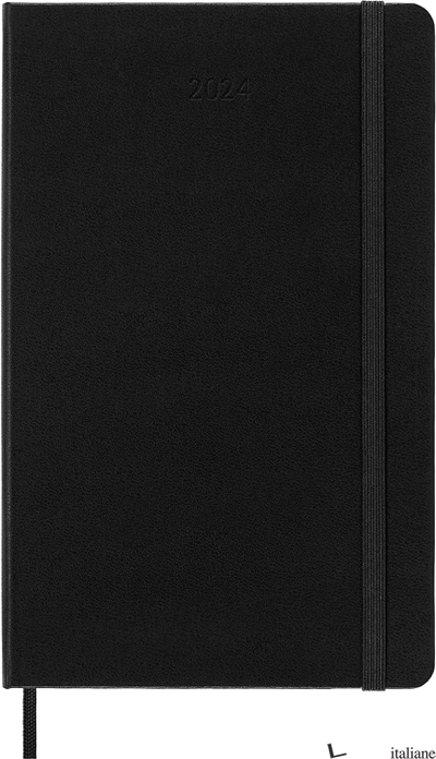 12 MONTHS, DAILY. LARGE, HARD COVER, BLACK - 