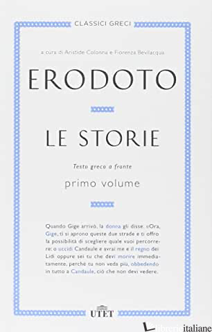STORIE. TESTO GRECO A FRONTE. CON E-BOOK (LE). VOL. 1 - ERODOTO; COLONNA A. (CUR.); BEVILACQUA F. (CUR.)